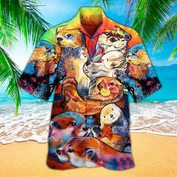 Otter Aloha Shirt Perfect Hawaiian Shirt For Otter Lover Shirt For Men and Women