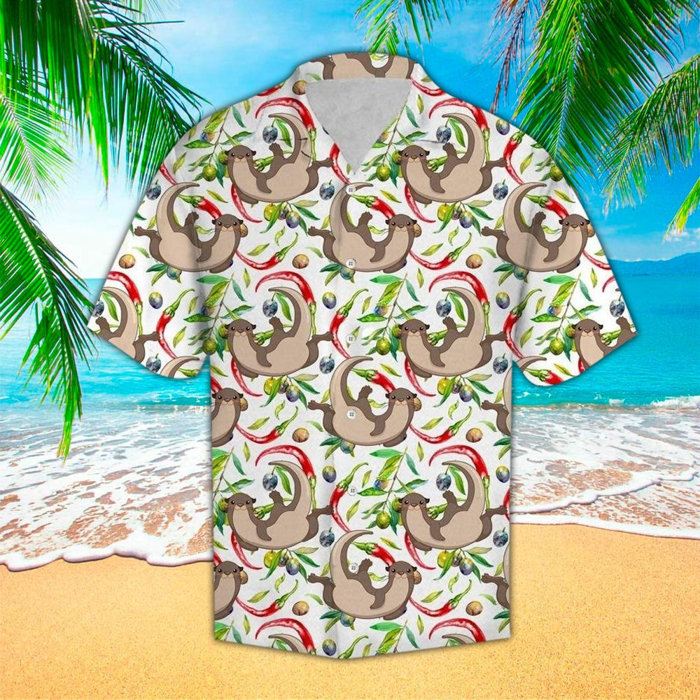 Otter Aloha Shirt Perfect Hawaiian Shirt For Otter Lover Shirt For Men and Women