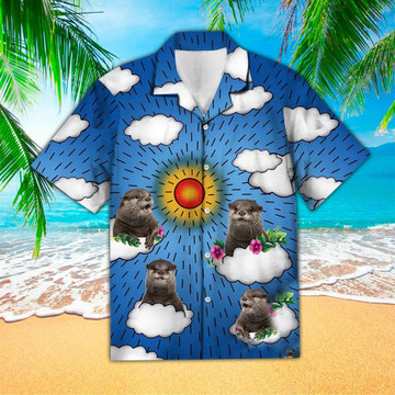 Otter Hawaiian Shirt Otter Button Up Shirt For Men and Women