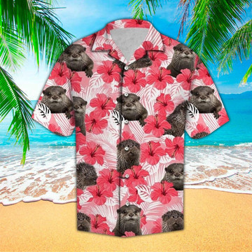 Otter Hawaiian Shirt Otter Lover Gifts Shirt For Men and Women