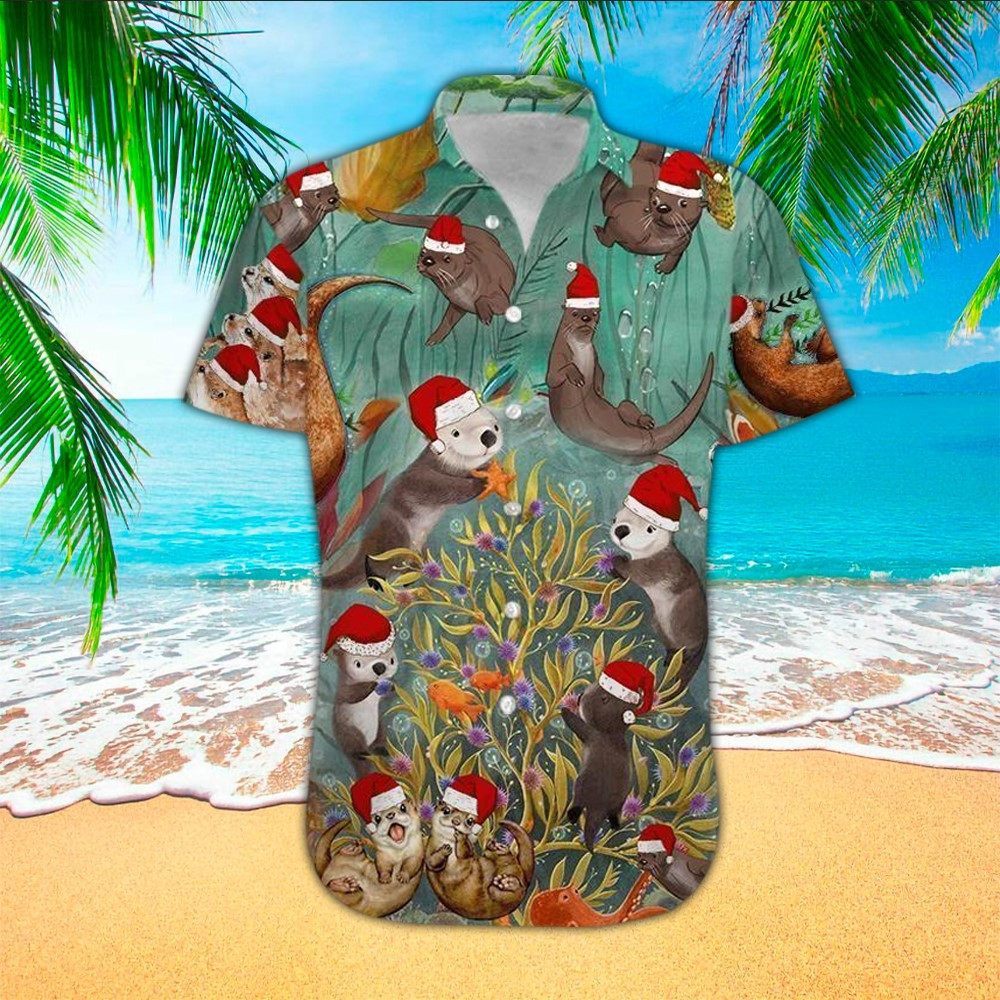 Otter Hawaiian Shirt Otter Lover Gifts Shirt For Men and Women