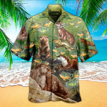 Otter Hawaiian Shirt Perfect Gift Ideas For Otter Lover Shirt For Men and Women