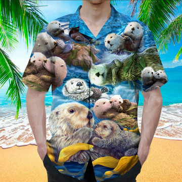 Otter Hawaiian Shirt Perfect Gift Ideas For Otter Lover Shirt For Men and Women