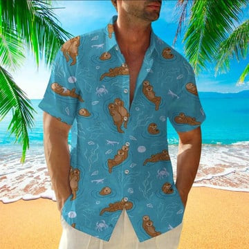 Otter Hawaiian Shirt Perfect Otter Clothing Shirt For Men and Women