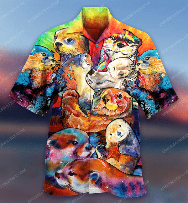 Otter Lovely Cute Animals Limited - Hawaiian Shirt - Hawaiian Shirt For Men