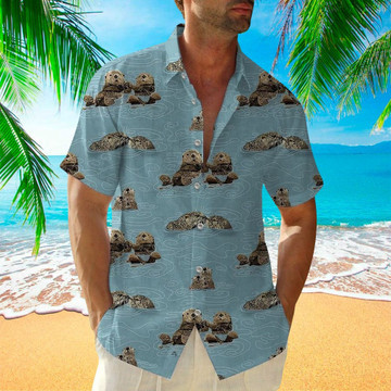 Otter Shirt Otter Hawaiian Shirt For Otter Lovers Shirt For Men and Women