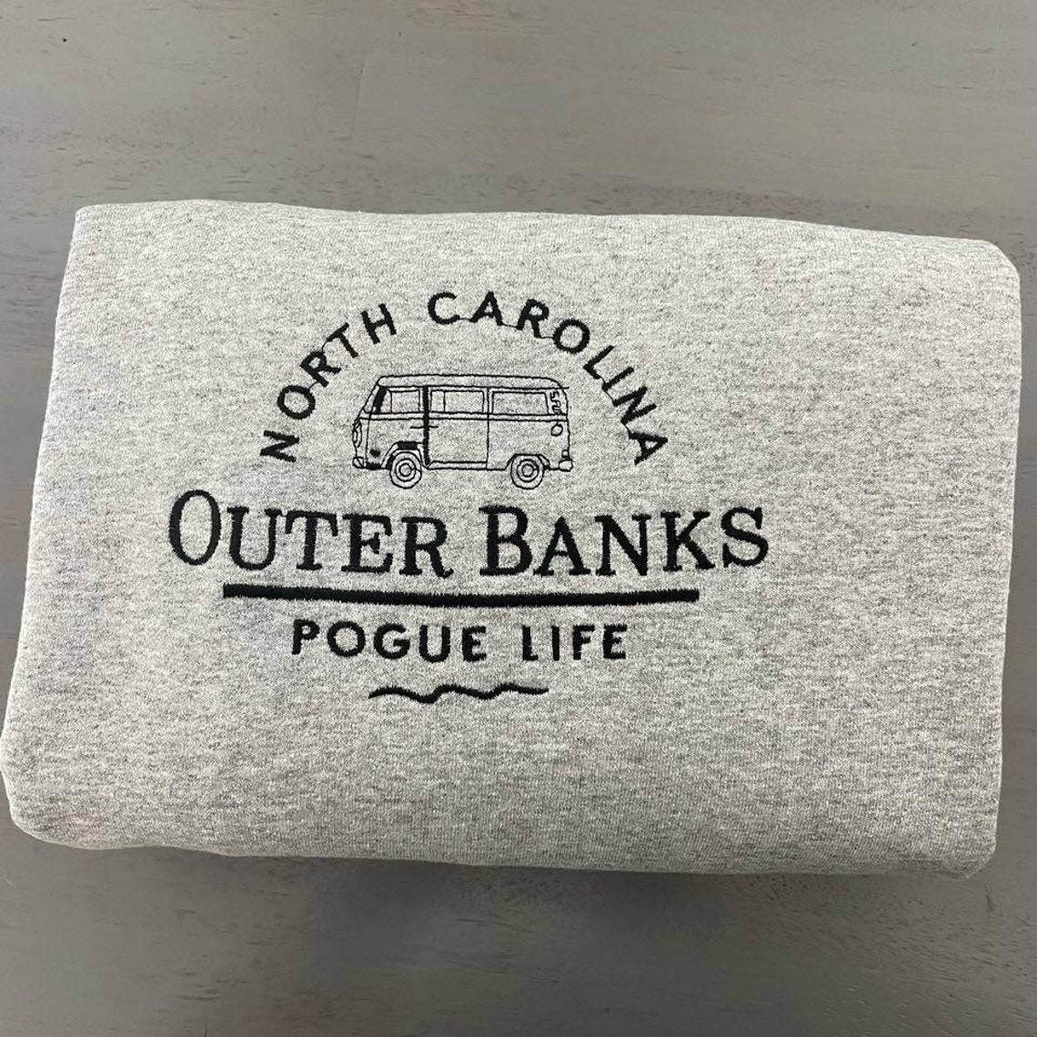 Outer Banks Embroidered Sweatshirt Outer Banks North Carolina