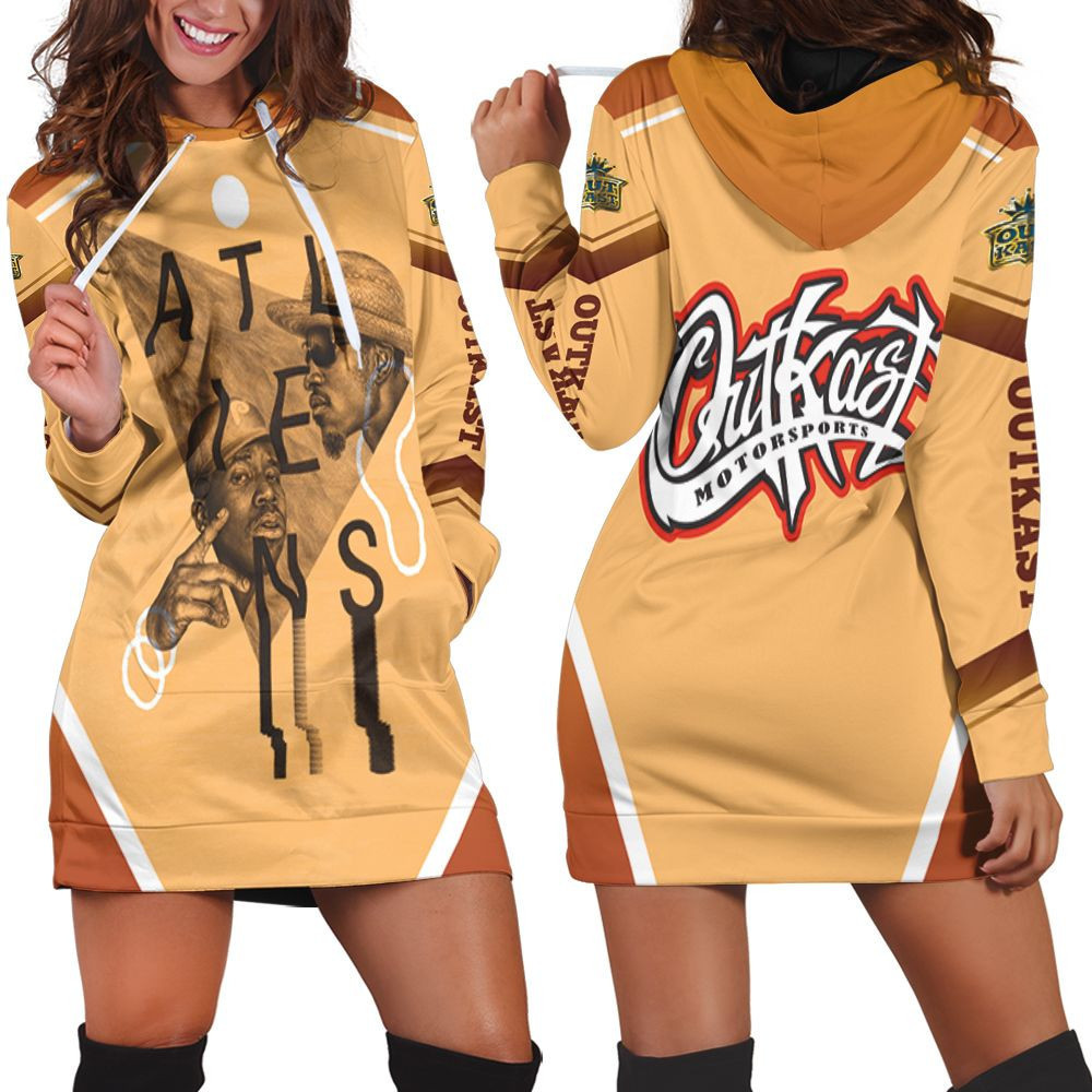 Outkast Atliens Hoodie Dress Sweater Dress Sweatshirt Dress