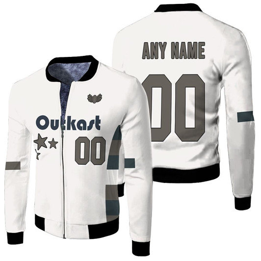 Outkast Star Logo Band Hip Hop Duo Fleece Bomber Jacket