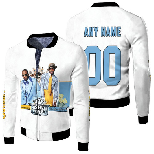 Outkast Vest Suit Band King Hip Hop Duo White Fleece Bomber Jacket