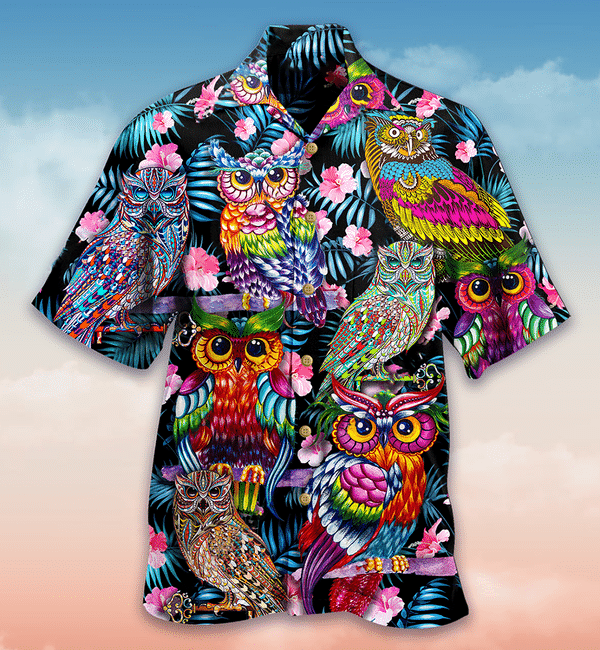 Owls And Flowers Limited Edition - Hawaiian Shirt Hawaiian Shirt For Men