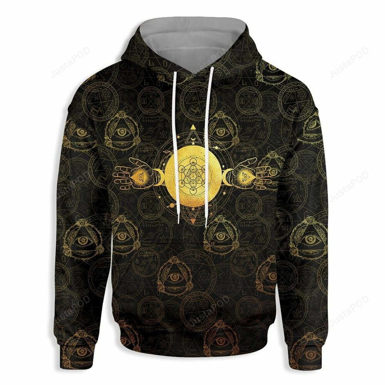 Pagan Pattern With Third Eye 3d All Over Printed Hoodie