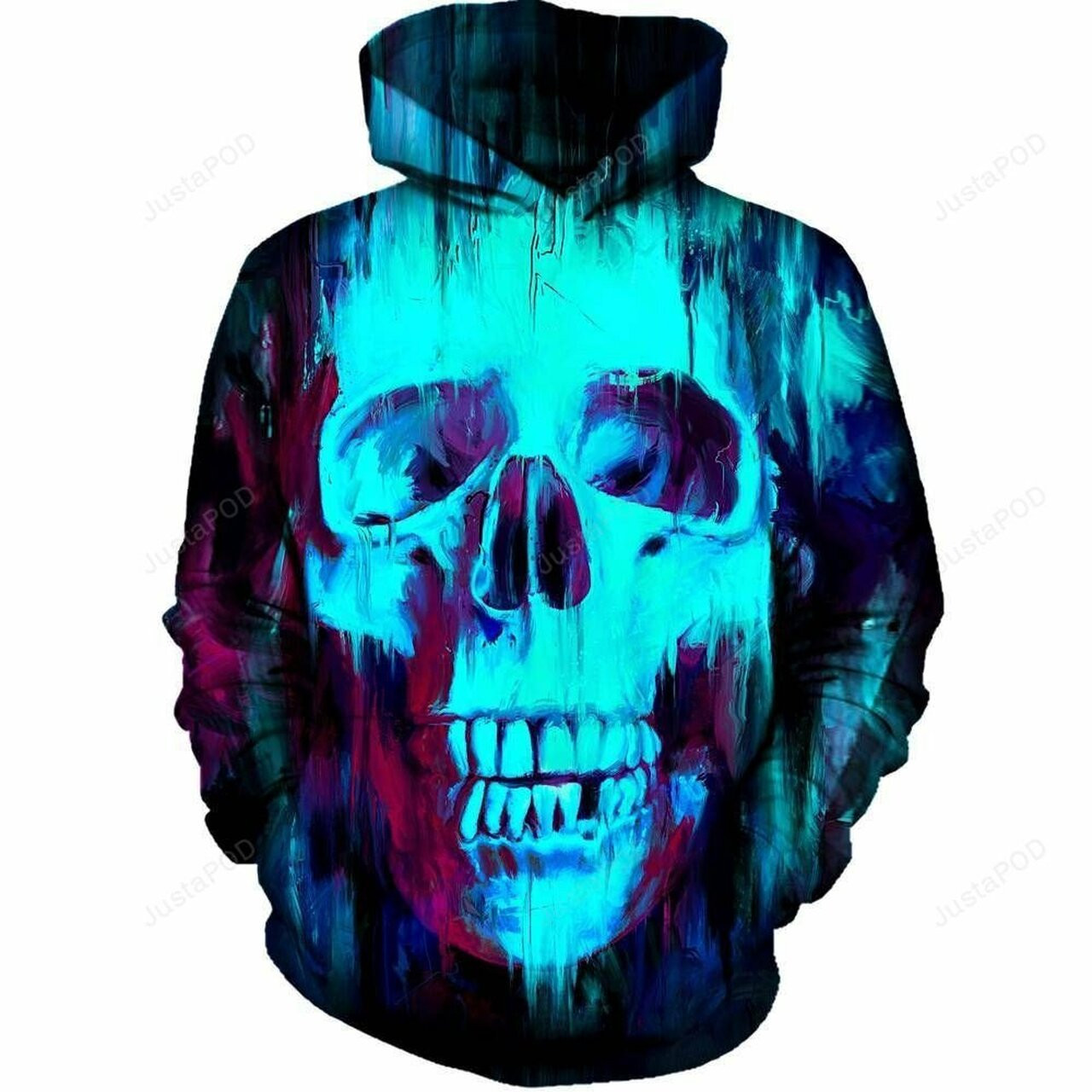 Painted Skull 3d All Over Printed Hoodie