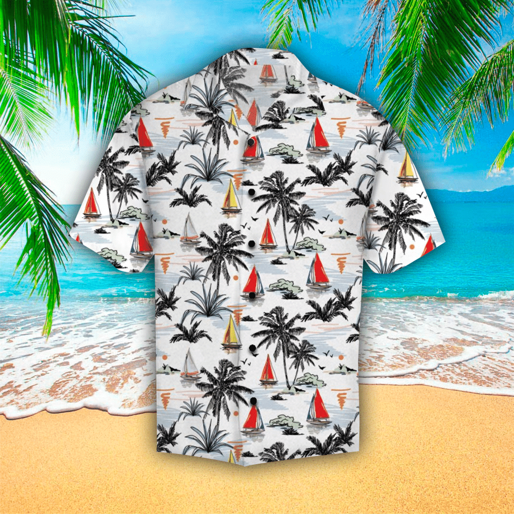 Palm Tree Apparel Palm Tree Button Up Shirt For Men and Women