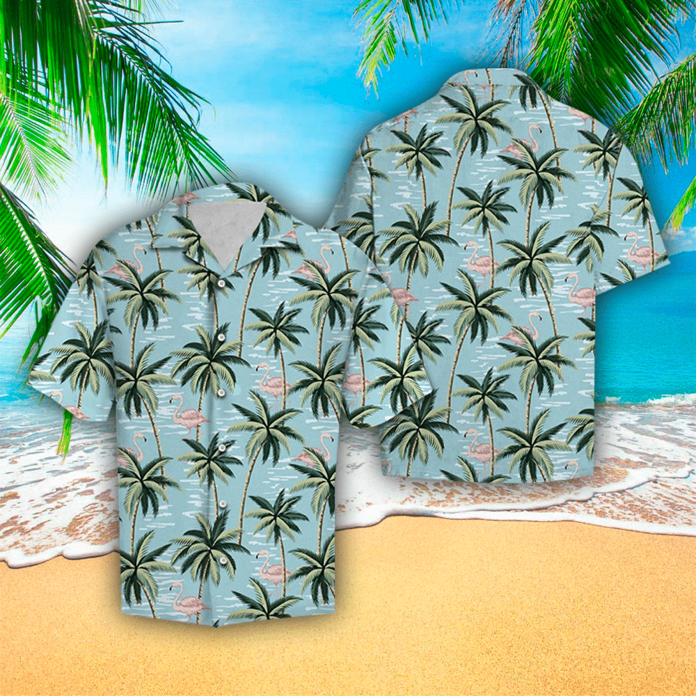 Palm Tree Apparel Palm Tree Button Up Shirt For Men and Women