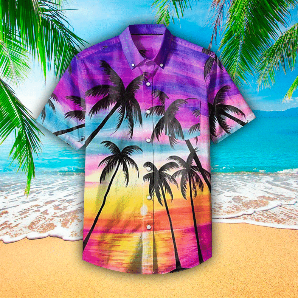 Palm Tree Apparel Palm Tree Button Up Shirt For Men and Women