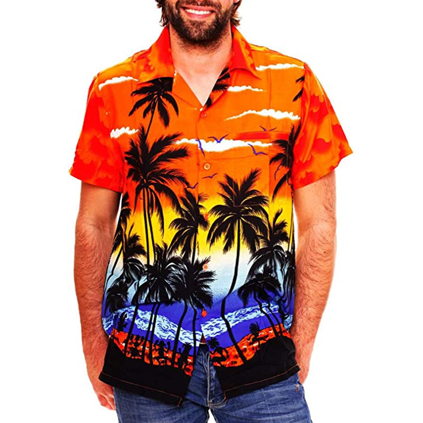 Palm Tree Hawaiian Shirt Aloha Shirt For Tropical Lover Shirt For Men and Women