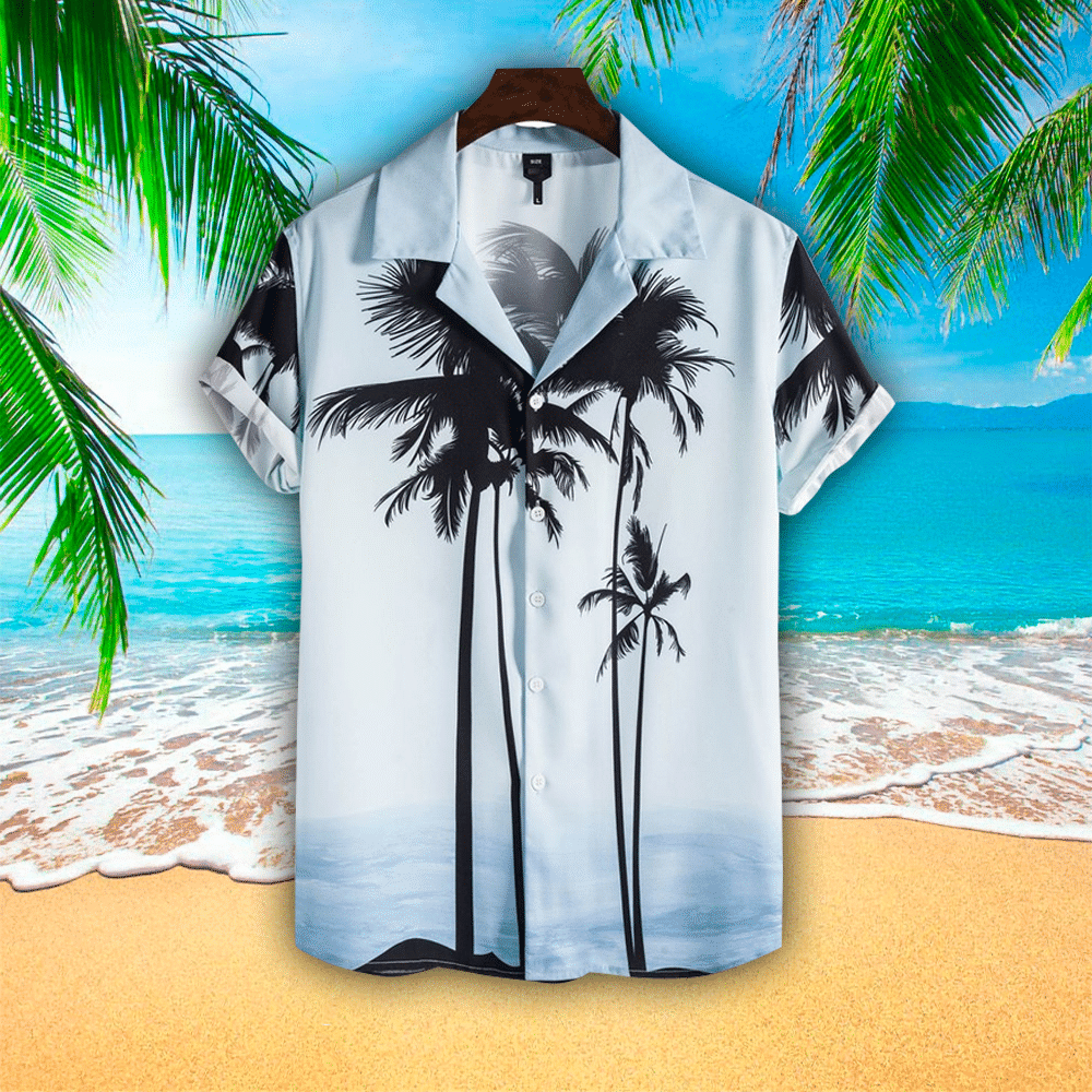 Palm Tree Hawaiian Shirt Perfect Palm Tree Clothing Shirt For Men and Women