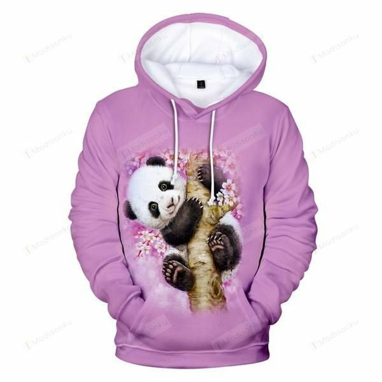 Panda 3d All Over Print Hoodie, Zip-up Hoodie