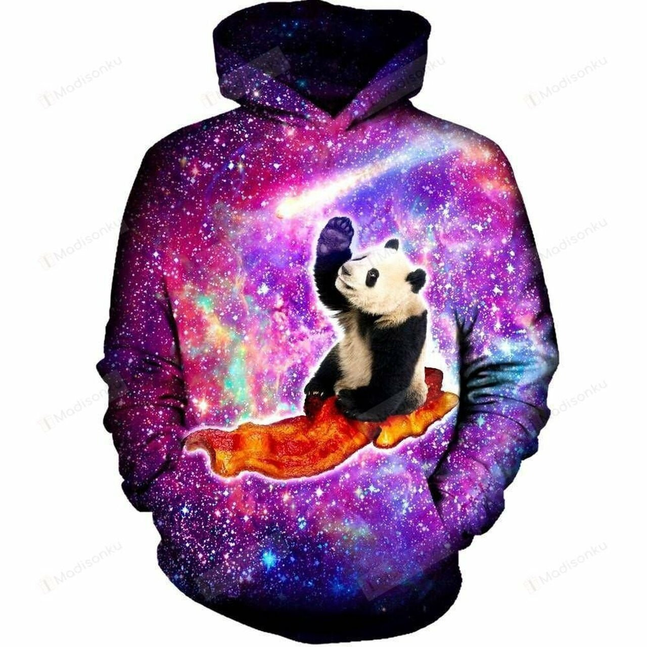 Pandas Ufo Bacon 3d All Over Print Hoodie