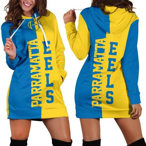 Parramatta Rugby Hoodie Dress Sweater Dress Sweatshirt Dress 3d All Over Print For Women Hoodie