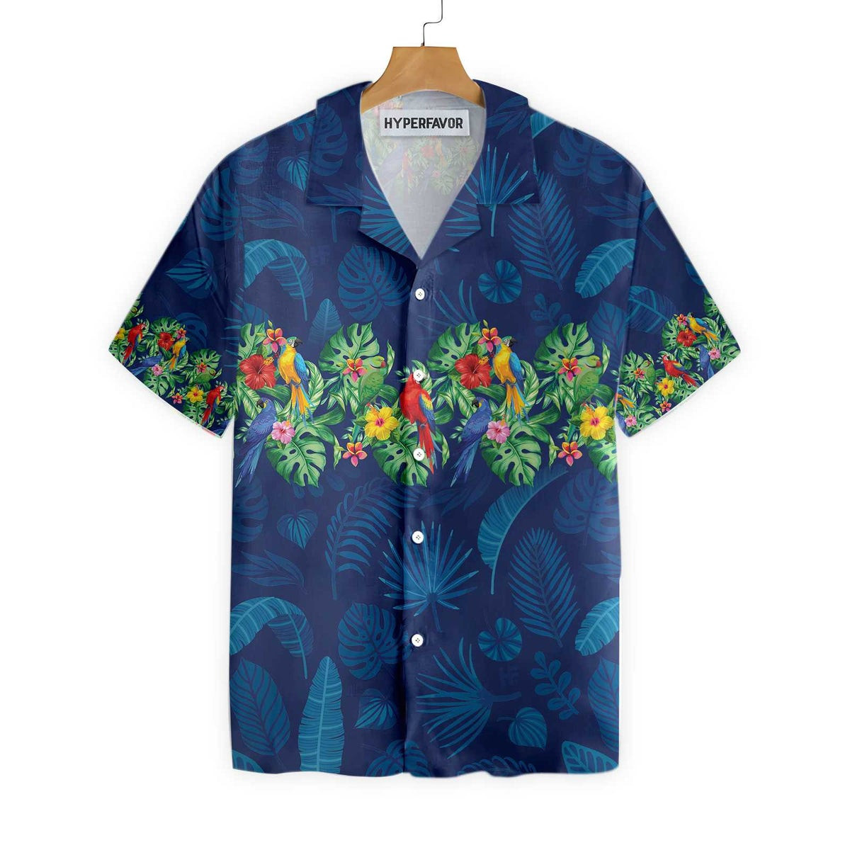 Parrot Aloha Shirt For Men Hawaiian Shirt