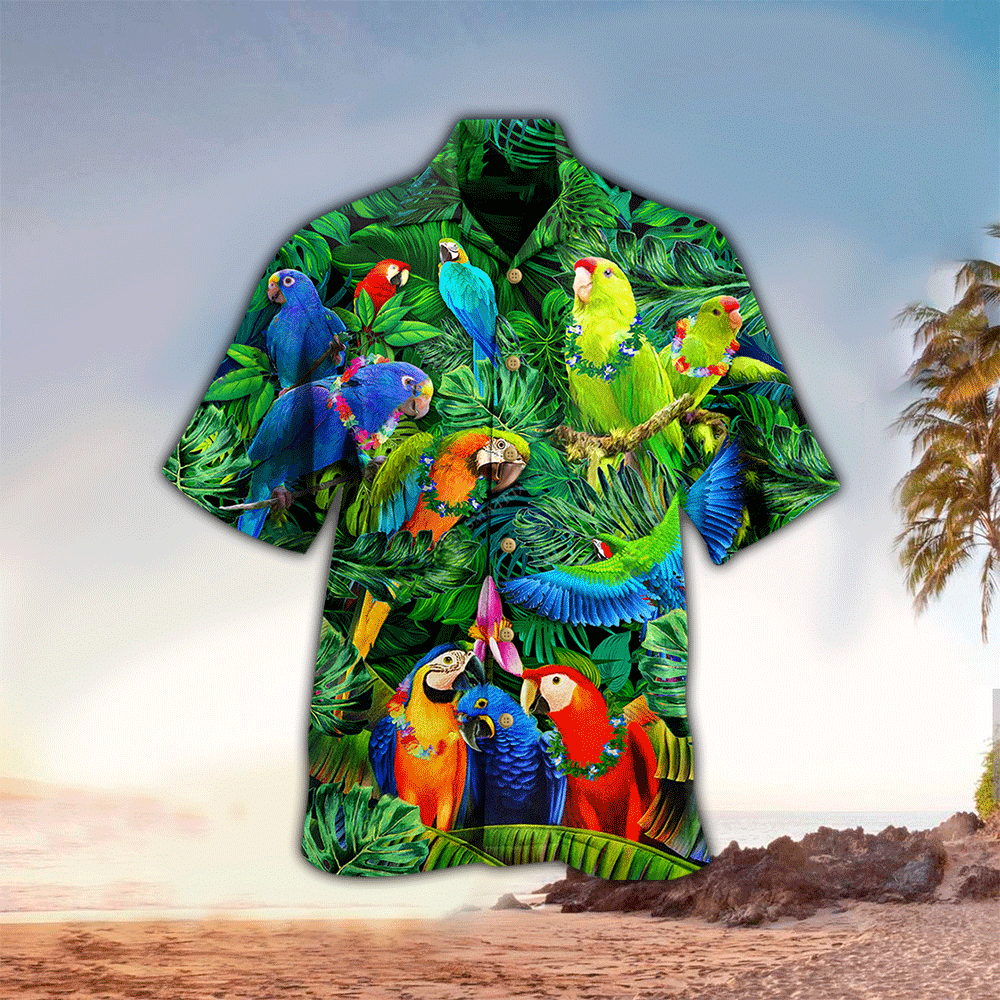 Parrot Couple Love Happiness Limited Edition Hawaiian Shirt for Men and Women