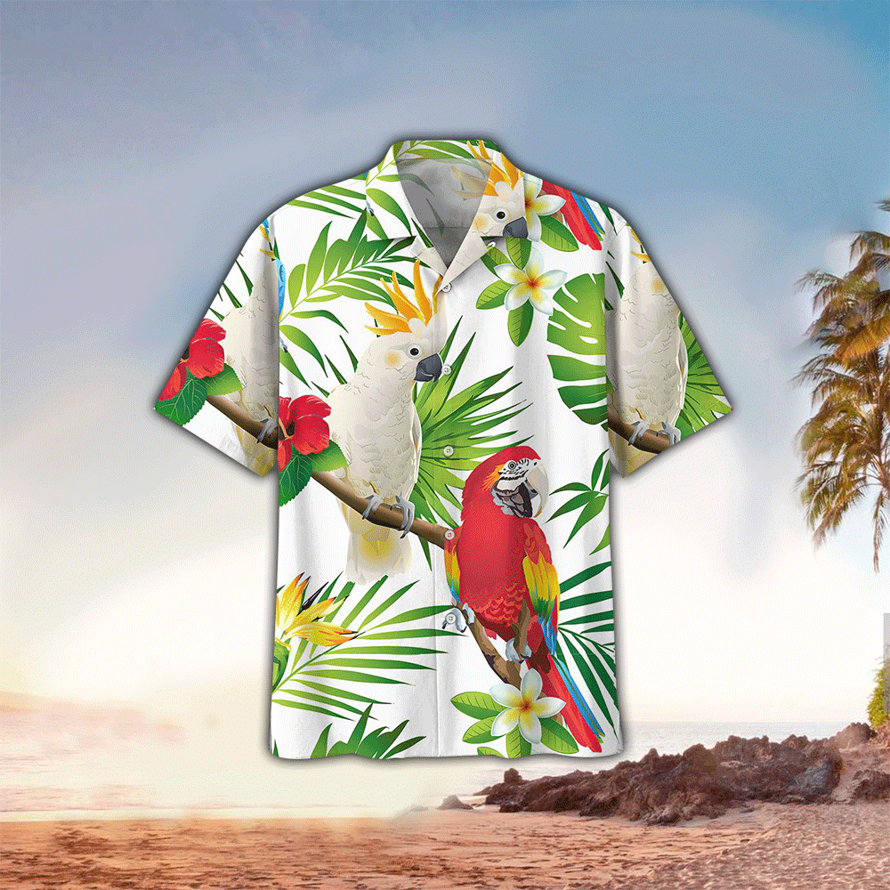 Parrot Hawaiian Shirt for Men and Women