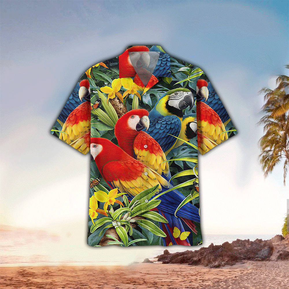 Parrot Hawaiian Shirt for Men and Women