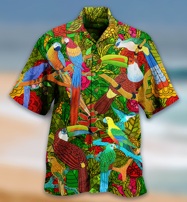 Parrots Love Human Love Sky Limited Edition - Hawaiian Shirt - Hawaiian Shirt For Men