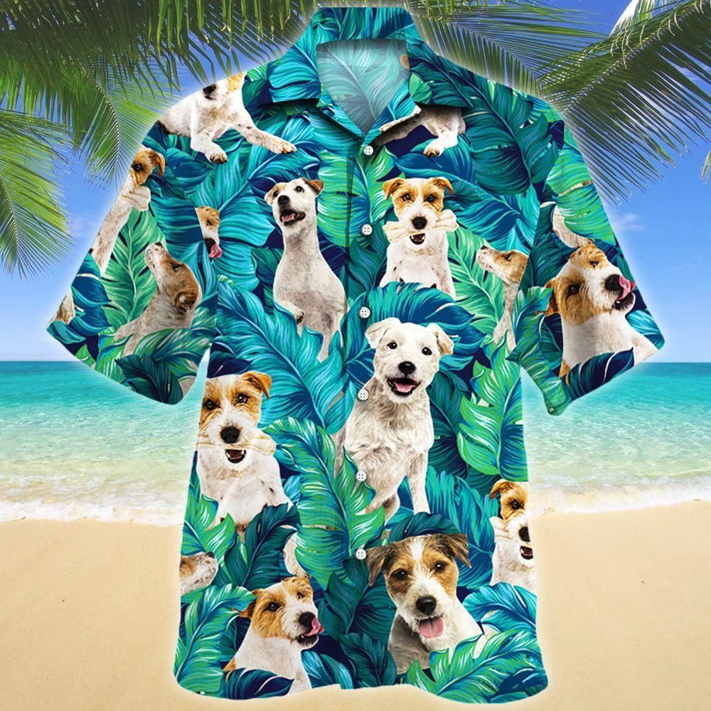 Parson Russell Terrier Dog Lovers Aloha Hawaiian Shirt Colorful Short Sleeve Summer Beach Casual Shirt For Men And Women