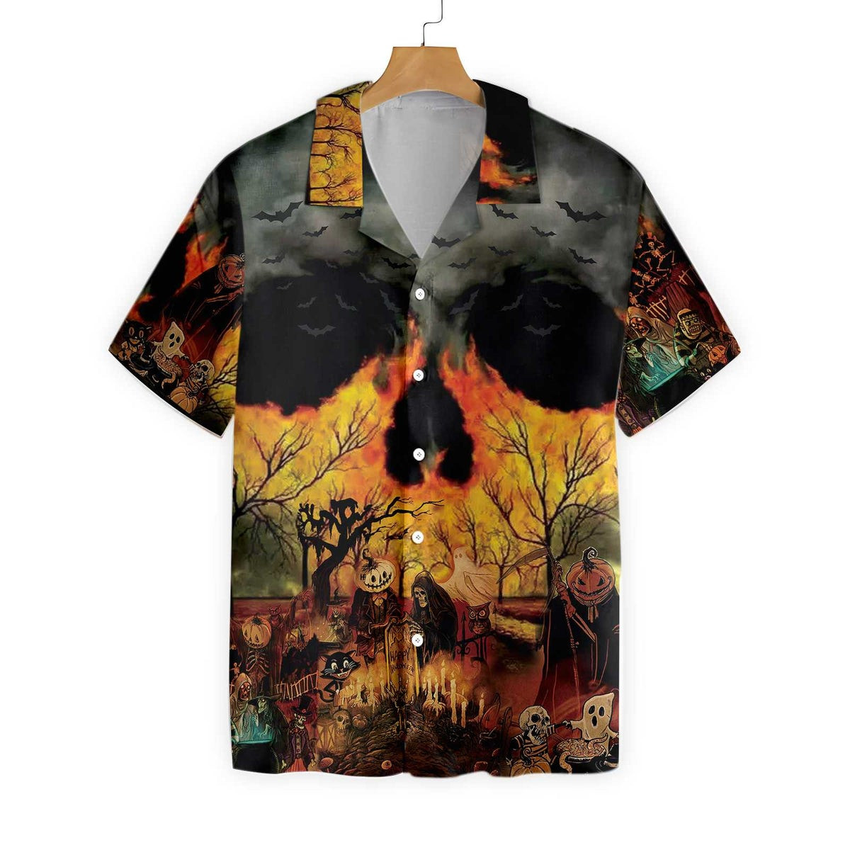 Party At Halloween Night Hawaiian Shirt