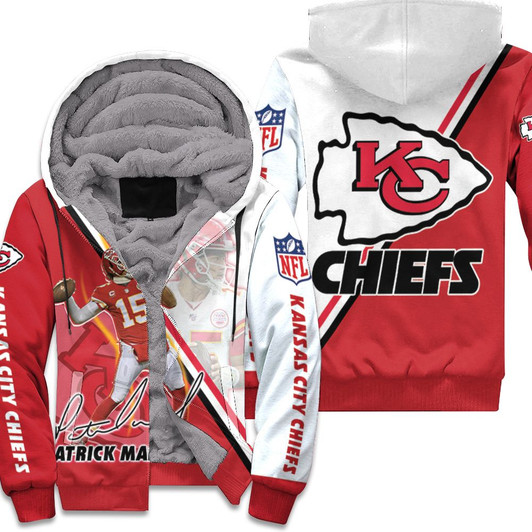 Patrick Mahomes Kansas City Chiefs 3D Fleece Hoodie