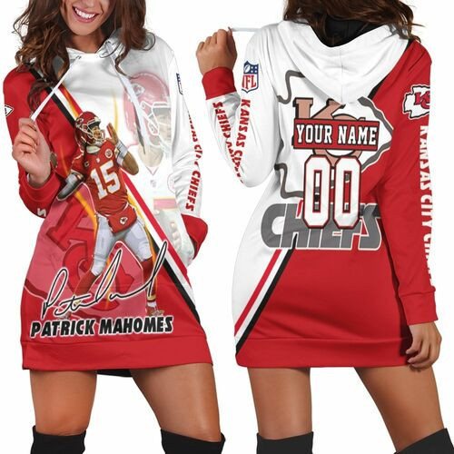 Patrick Mahomes Kansas City Chiefs 3d Hoodie Dress Sweater Dress Sweatshirt Dress