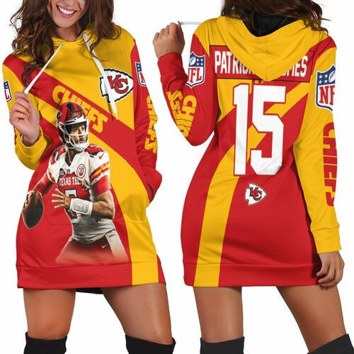 Patrick Manohomes 15 Kansas City Chiefs Afc West Division Champions Super Bowl 2021 Hoodie Dress Sweater Dress Sweatshirt Dress