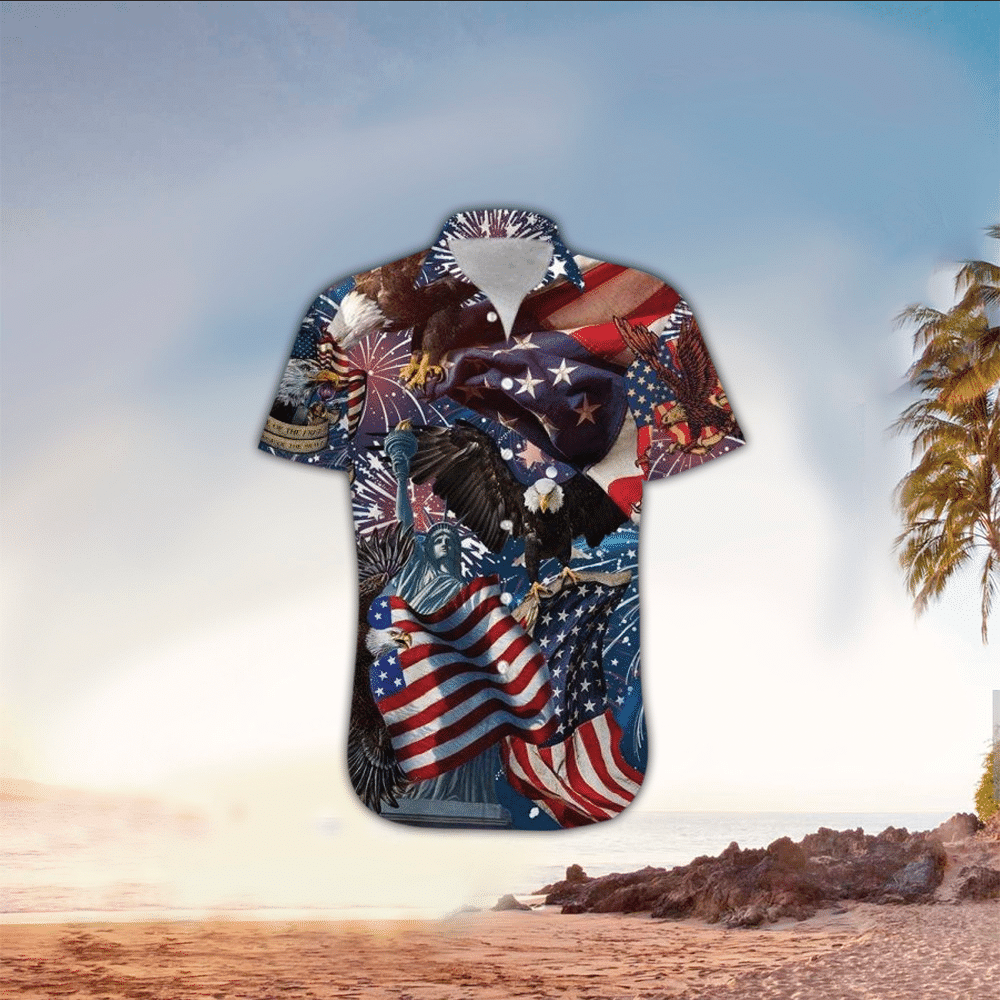 Patriotic Aloha Shirt Perfect Hawaiian Shirt For Patriotic Lover Shirt For Men and Women