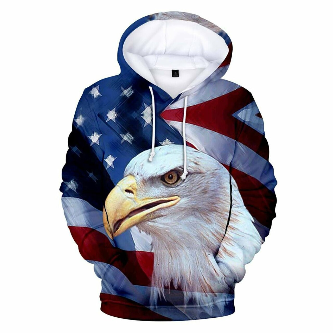 Patriotic American Flag Eagle 3d All Over Print Hoodie