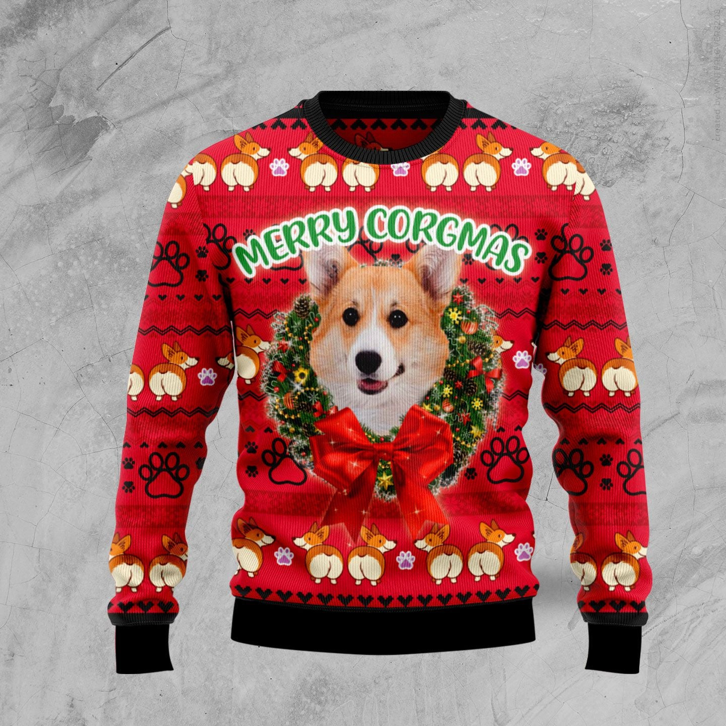 Pembroke Welsh Corgi Xmas Ugly Christmas Sweater