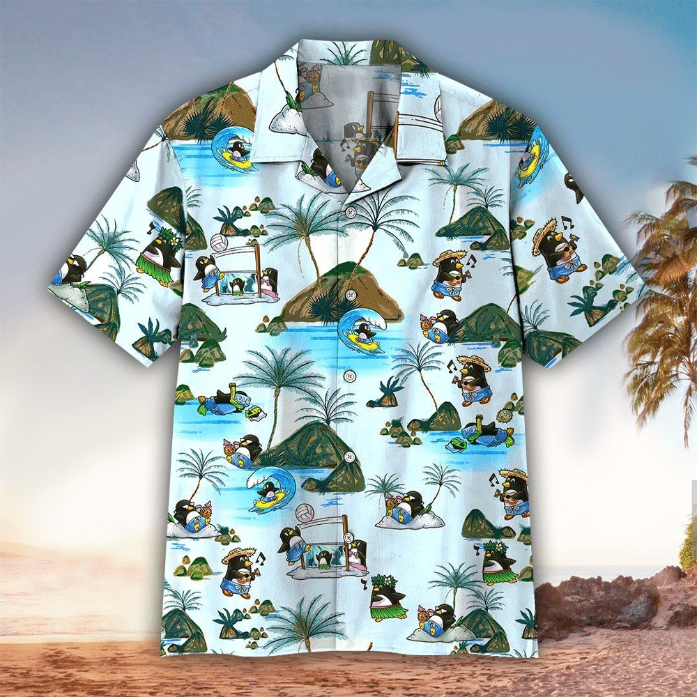 Penguin Aloha Shirt Hawaiian Shirt For Penguin Lovers Shirt For Men and Women