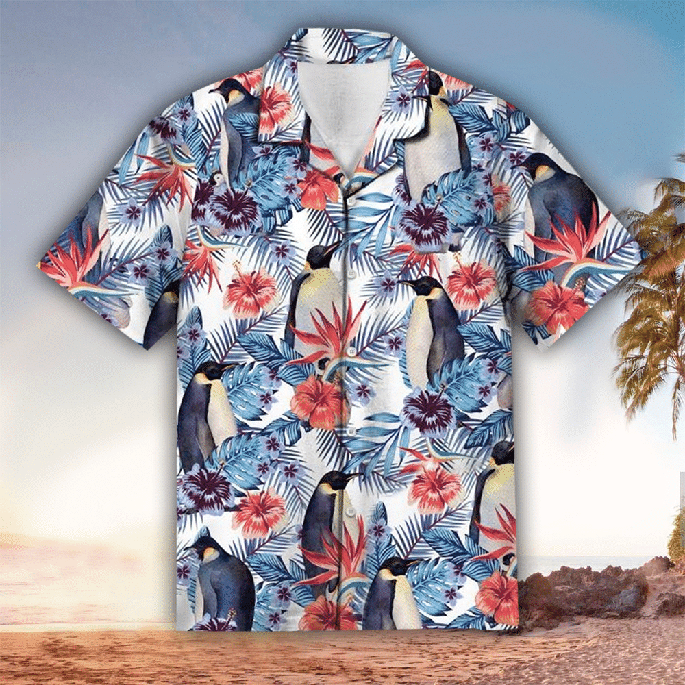 Penguin Aloha Shirt Perfect Hawaiian Shirt For Penguin Lover Shirt for Men and Women