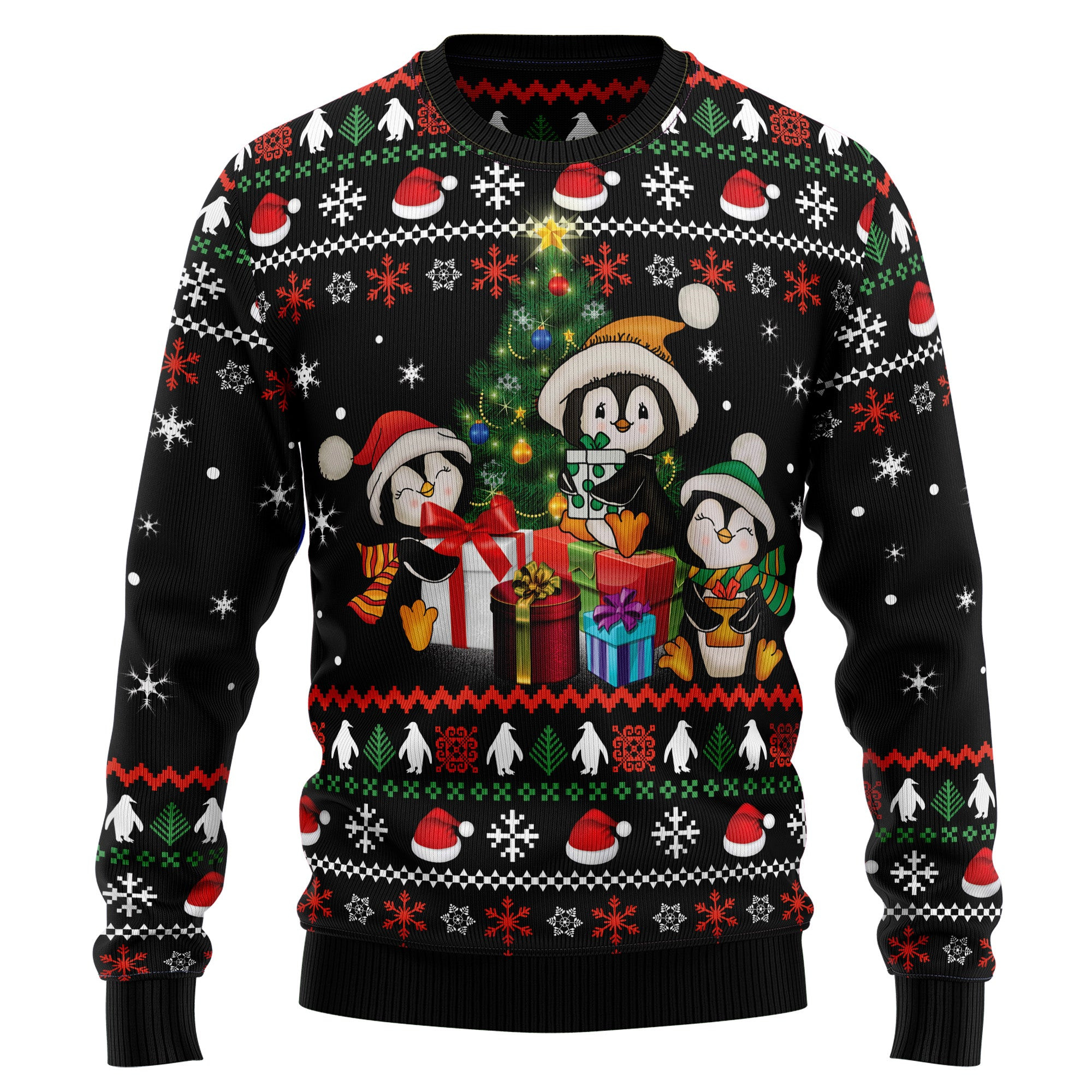 Penguin Christmas Tree Ugly Christmas Sweater