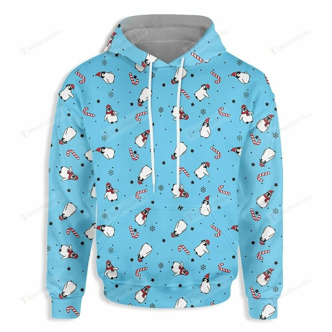 Penguin Everywhere 3d All Over Print Hoodie