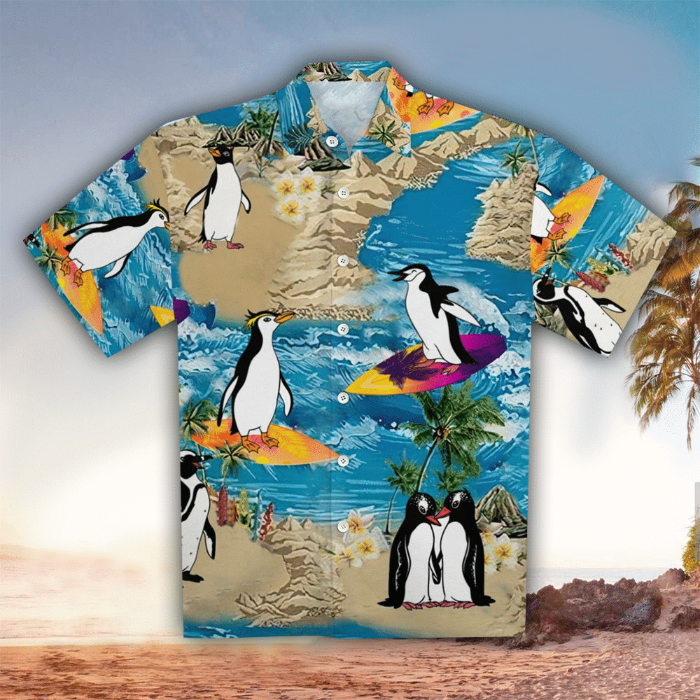 Penguin Hawaiian Shirt Penguin Lover Gifts Shirt For Men and Women