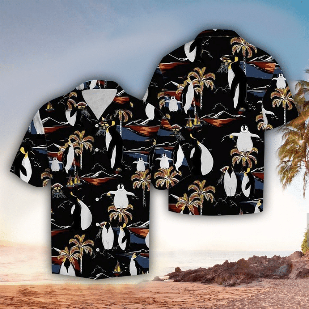 Penguin Shirt Penguin Hawaiian Shirt For Penguin Lovers Shirt For Men and Women