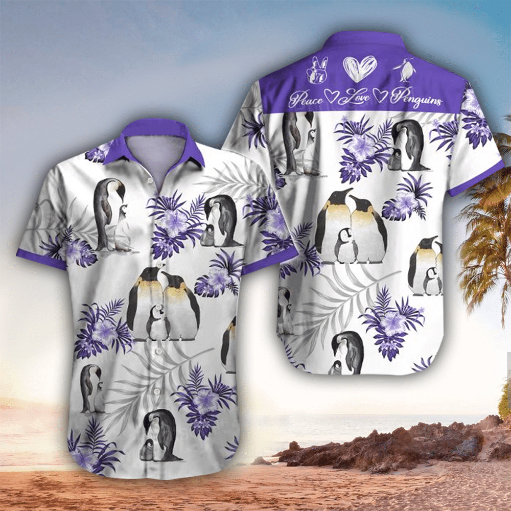 Penguin Shirt Penguin Hawaiian Shirt For Penguin Lovers Shirt For Men and Women