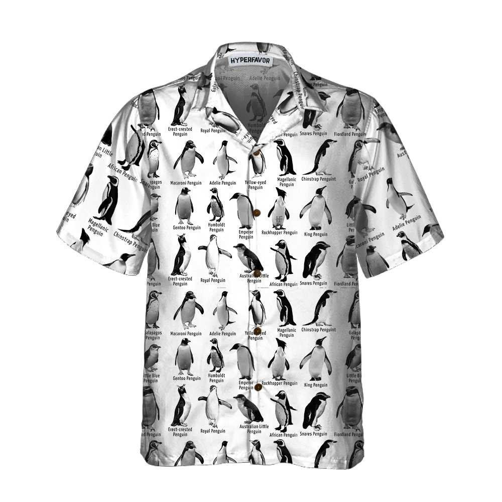 Penguin World Hawaiian Shirt Cool Penguin Shirt For Men Penguin Themed Gift Idea