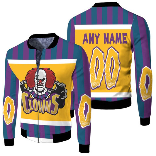 Pennywise It Clowns Monster Killer Horror Halloween Film Fleece Bomber Jacket