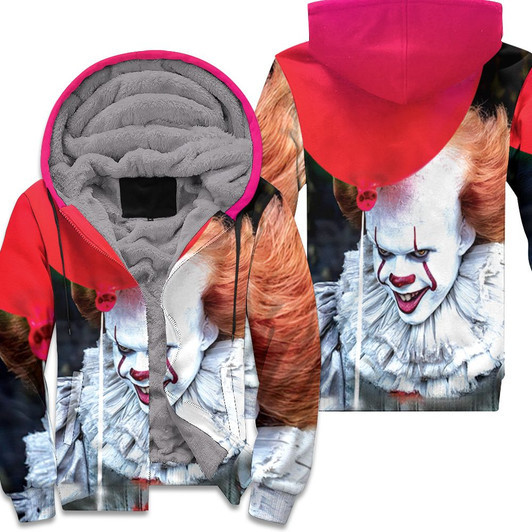 Pennywise It Smiling Dancing Cloud Halloween Horror Movie 3D Fleece Hoodie