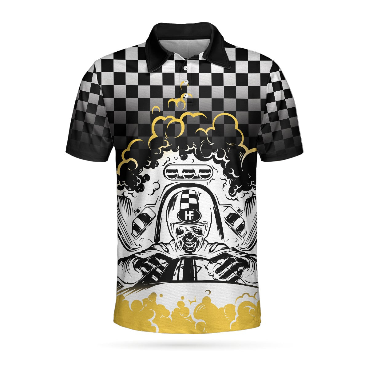 People Think Im Nice Racing Polo Shirt Checker Pattern F1 Racer Polo Shirt Best Racing Shirt For Men