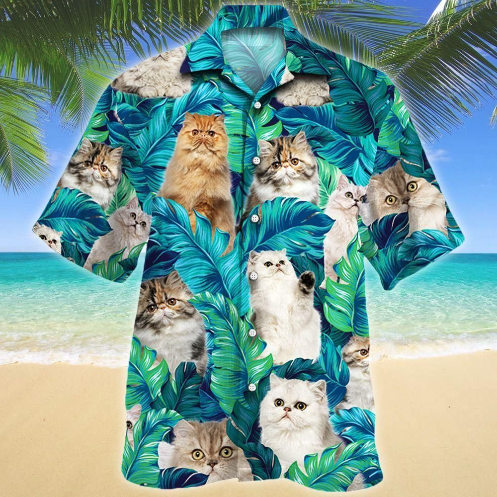 Persian Cat Lovers Aloha Hawaiian Shirt Colorful Short Sleeve Summer Beach Casual Shirt For Men And Women